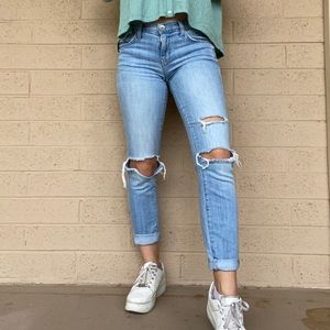 Free People Ripped Mom Jeans